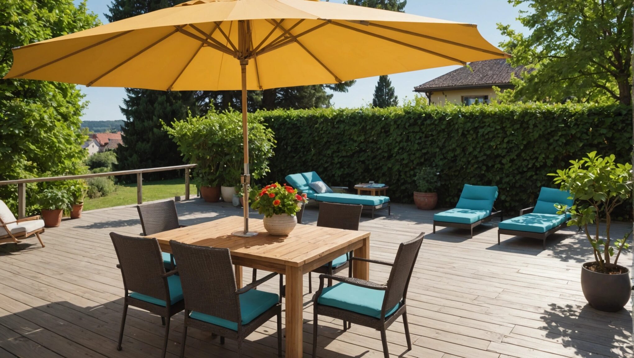 Conseils Pour Fixer Un Parasol Sur Une Terrasse En Bois